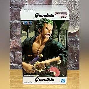 BANDAI One Piece Grandista Roronoa Zoro Big Figure 8.7" inch NEW!